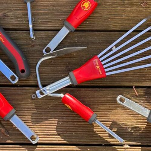Outils Wolf-Garten au jardin